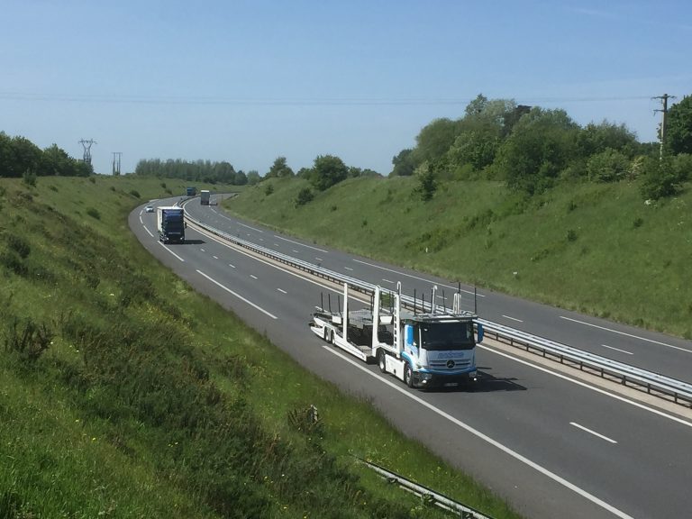 Accident entre deux poids-lourds sur l’A29