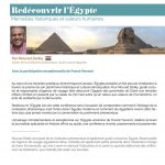 Communiqué de presse – Conférence – Redécouvrir l’Egypte – 22 juin 2018 … – copie