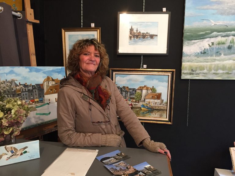 L’artiste peintre Sylvie Duchemin ouvre son atelier rue des Capucins à Honfleur …