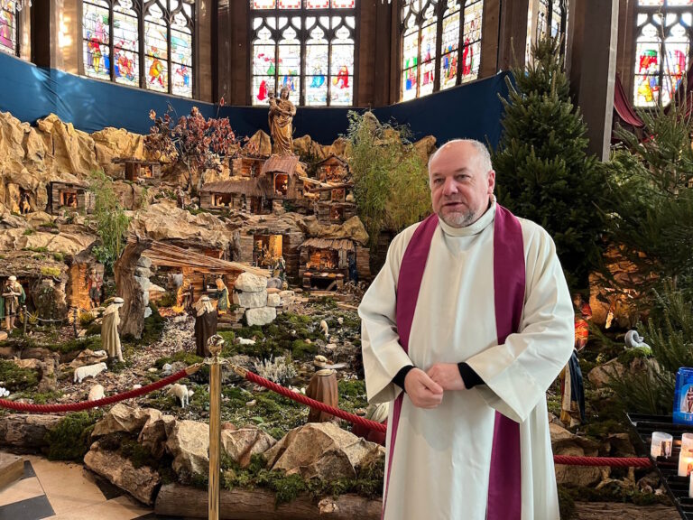 Honfleur : La crèche de la nativité dans l’église Sainte-Catherine