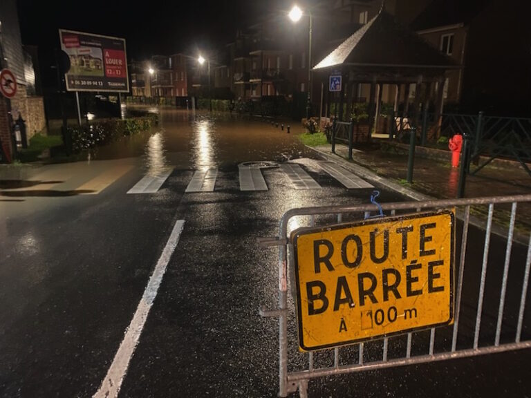 La commune de La Rivière Saint-Sauveur à nouveau inondée